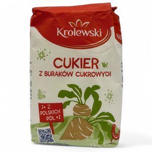Цукор Krolewski з цукрового буряка 1кг 5902136817550 фото