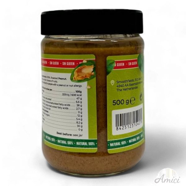 Арахісова паста Monterico Peanut Butter Natural без глютену 500 г 8425123104278 фото