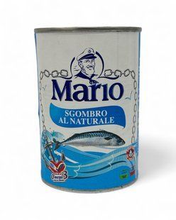 Скумбрія Mario Sgombo al naturale у власному соку 425g 6111248551965 фото