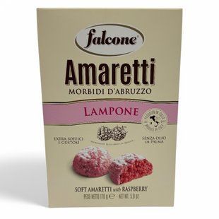 Печиво Falcone Amaretti Lampone зі смаком малини 170g 660805001062 фото