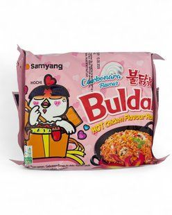 Корейська лапша Buldak Carbonara Flavour 130g 8801073116467 фото