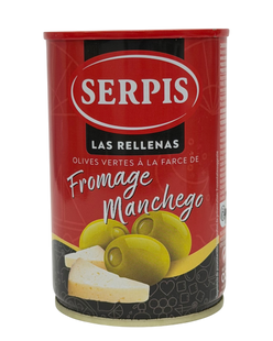 Оливки Serpis фаршировані сиром 300g 8410344900140 фото