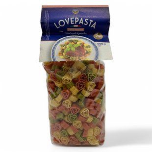 Макарони Lovepasta сердечка 500г 4061459560367 фото