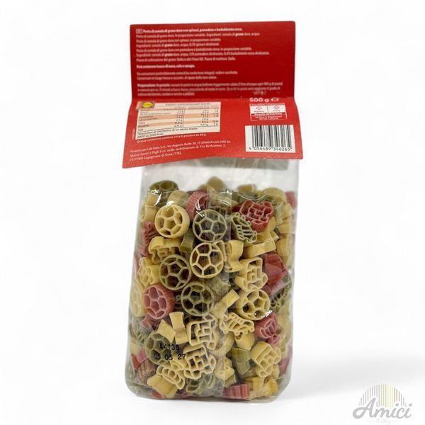 Макарони COMBINO Football Pasta Tricolore 500 г 4056489346265 фото