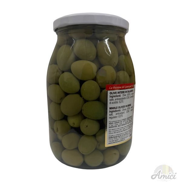 Оливки Bella Contadina Olive Dolci Sicilia з кісточкою 950g 8033162703634 фото