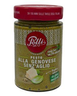 Соус Polli Pesto alla Genovese Senz&rsquo;Aglio без часнику 190​​​​​​​g 8001310810442 фото