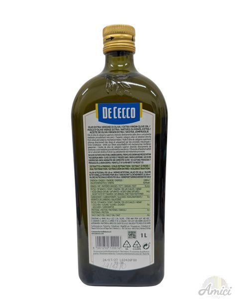 Олія оливкова De Cecco Fruttato 1000ml 8001250720016 фото