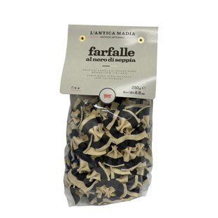 Макарони L'antica Madia Farfalle al nero di seppia 250g 8033275321565 фото