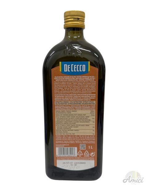 Оливкова олія De Cecco Delicato 1000ml 8001250284013 фото