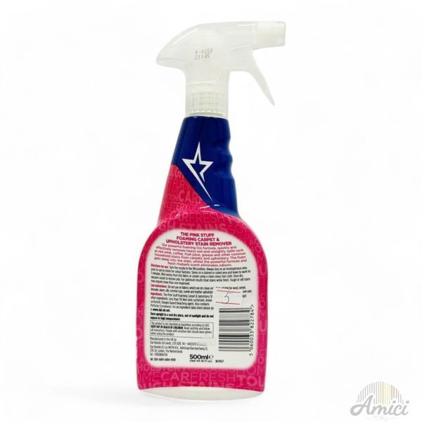 Спрей-пінка плямовивідник для килимів і диванів The Pink Stuff Foaming carpet&upholsterry 500 мл 5060033822784 фото