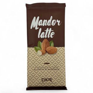 Шоколад Dulciar Mandor latte 100g 8010712506228 фото