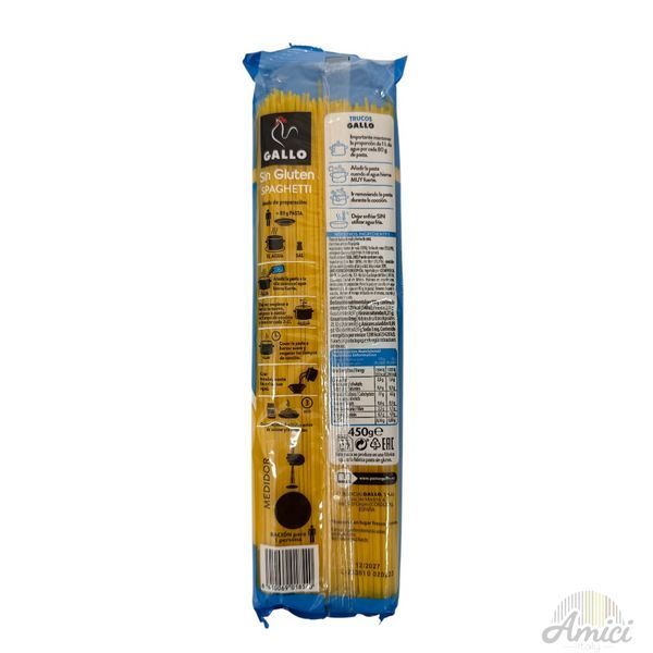 Макарони Gallo Spaghetti Sin Gluten без глютену 450g 8410069018540 фото
