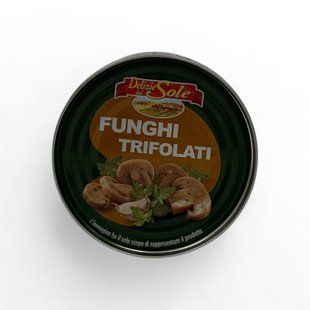 Консервовані гриби Delizie dal Sole Funghi Trifolati 180g 8017596005427 фото