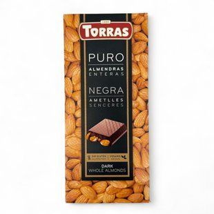 Шоколад Torras Negra ametlles senceres 200g 8410342002150 фото