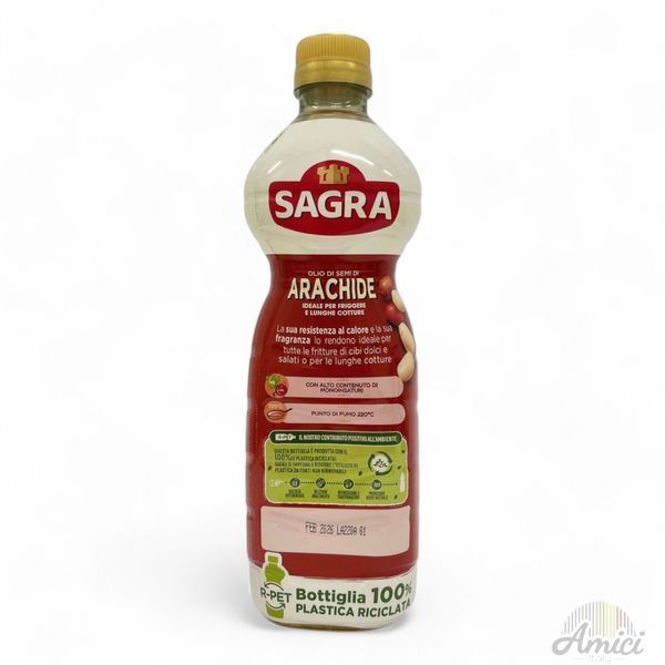 Олія арахісова SAGRA Olio di Semi di Arachide 1 л 8002210000551 фото