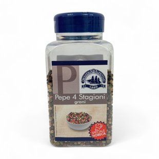 Чорний перець горошком Drogheria Alimentari Pepe 4 Stagioni grani 310g 8004708020126 фото