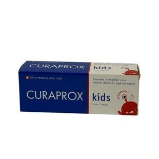 Дитяча зубна паста Curaprox Kids 2+ Полуниця 60ml 7612412429473 фото