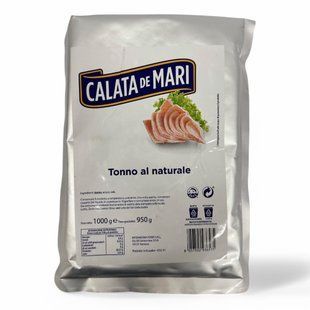 Тунець консервований Calata de Mari al naturale без олії 1000g 8057502936575 фото