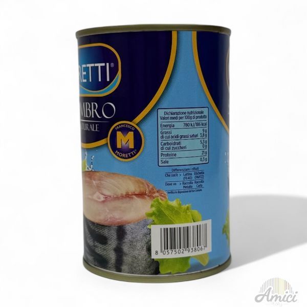 Скумбрія Moretti Sgombro al naturale 425g 8057502938067 фото