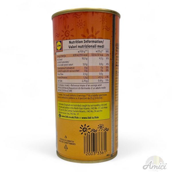 Оливки зелені з анчоусом Sol&Mar Green Olives with Anchovy Paste 410g 20033361 фото
