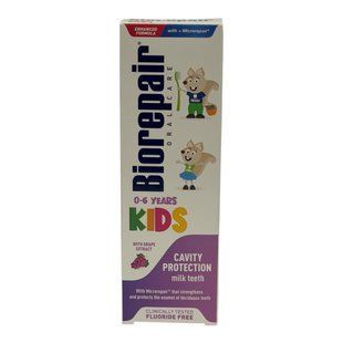 Дитяча зубна паста Biorepair 0-6 anni Виноград 50ml 8017331097144 фото
