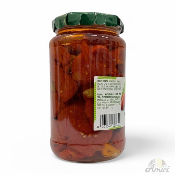 Помідори вялені Sacla Pomodori al Forno con aglio e capperi 545g 8001060028654 фото