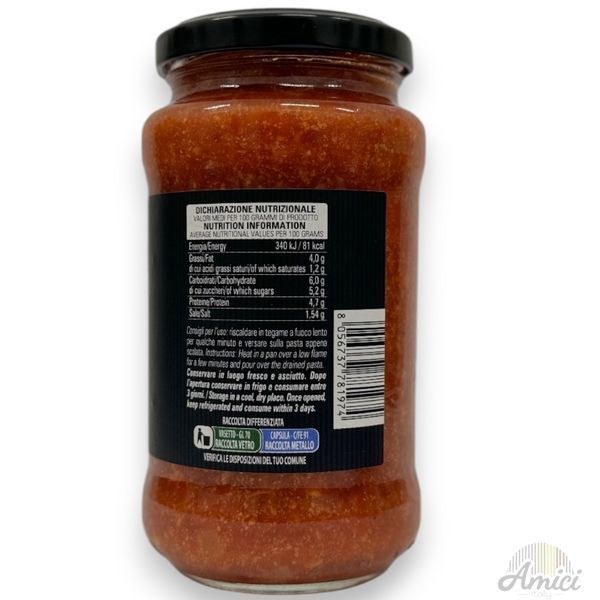 Соус Gustibus Salsiccia на основі італійської ковбаски 400г 8056737781974 фото