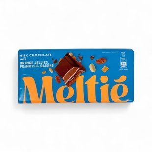 Шоколад Meltie Milk Chocolate whith orange jellies 180g 5905858671356 фото