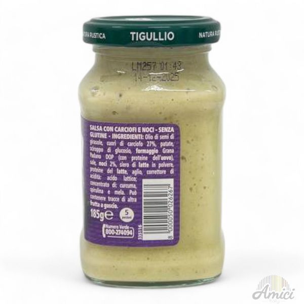Соус Tigullio Carciofi e Noci з артишоками 185 г 8000050026267 фото