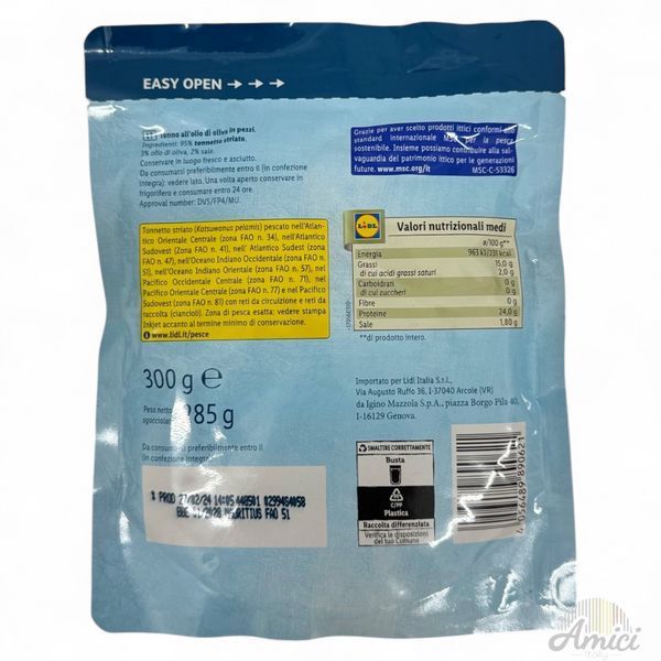 Тунець NIXE Trancetti di Tonno all'olio di oliva 300g 4056489890621 фото