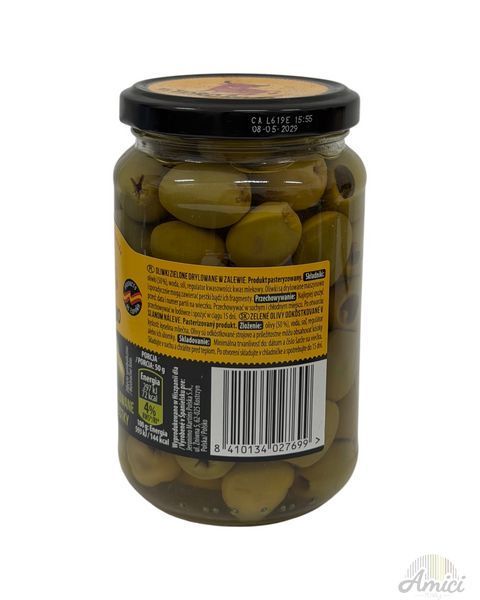 Оливки el Toro Rojo Green Olives 340g 8410134027699 фото