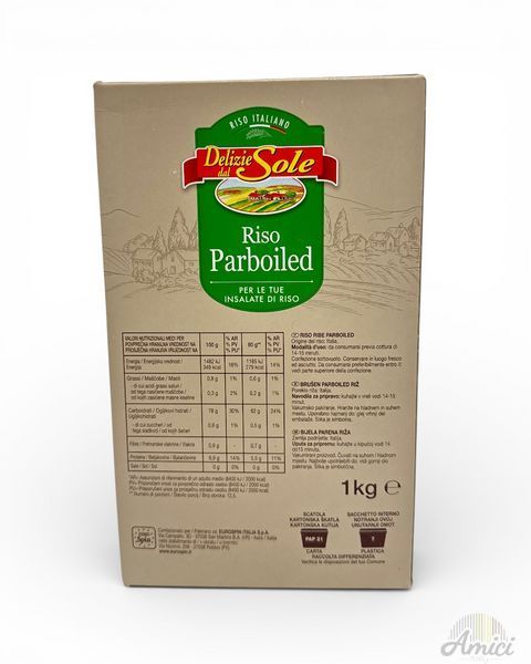 Рис Delizie dal Sole Riso Parboiled 1kg 8017596010308 фото
