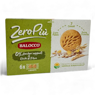 Печиво без цукру ZeroPiu Balocco Cereali 6*38 г 8001100071039 фото