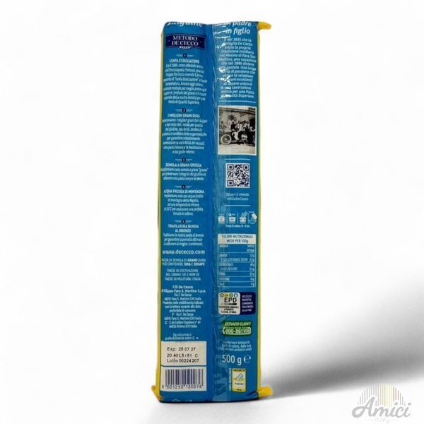 Спагеті De Cecco Linguine №7 500 г 8001250120076 фото