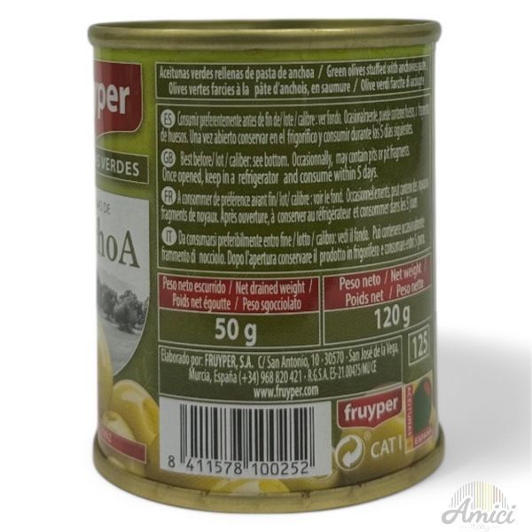 Оливки Fruyper Olive Anchoa 50г 8411578100252 фото