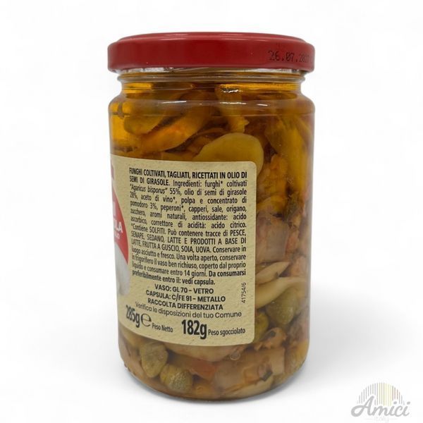 Гриби Delizie dal Sole Funghi alla Pizzaiola sottolio 285g 8017596000262 фото